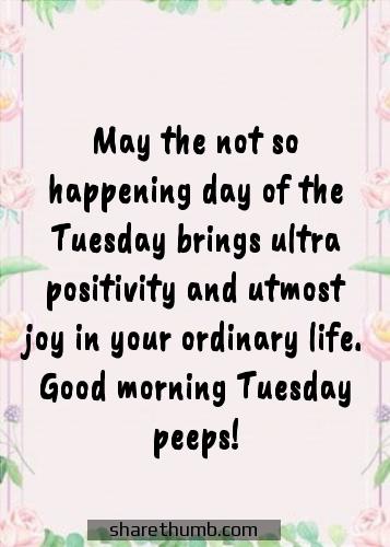 happy tuesday quotes for her
